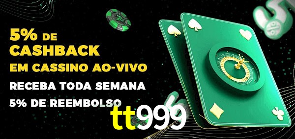 Promoções do cassino ao Vivo tt999